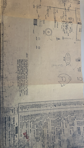 Verson Allsteel Press Major Series Press Brake Force Lubricator Schematic 1944