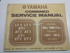 Combined Yamaha Oem Owner Service Manual Shop 1971-73 Lt 2 3 At 1 Ct 100Cc-175