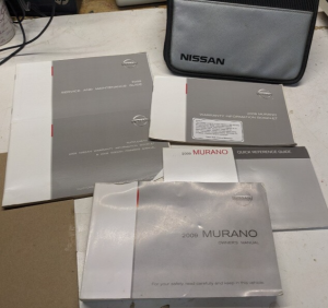 2009 Nissan Murano Owners Manual Z51-D Operator Handbook With Case