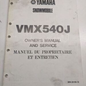 Original Yamaha Oem Owner Service Manual Shop Book 1984 Vmx540J 80N-28197-70