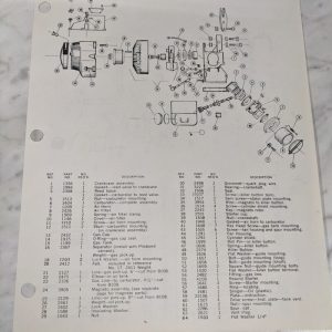 Poulan Illustrated Service Parts List Manual Catalog Chainsaws Super 33 1971