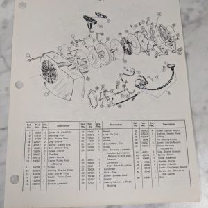 Poulan Illustrated Chainsaws Service Parts List Manual Catalog Model 245A 1971