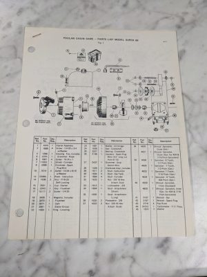 Poulan Illustrated Chainsaw Service Part List Manual Catalog Model Super 68 1971