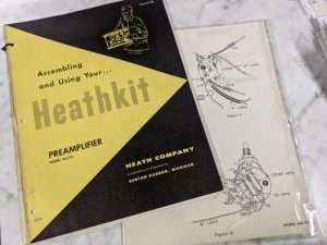 Heathkit Preamplifier Service Assembly Operator Manual & Diagrams Wa-P2