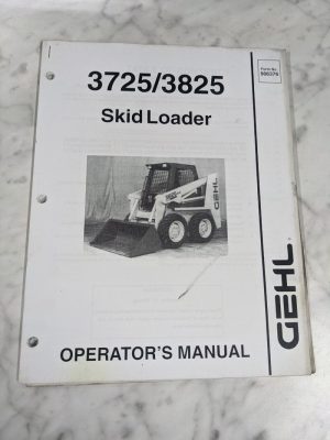 Gehl Skid Steer Loader Sl 3725 3825 Operators Service Manual 906376