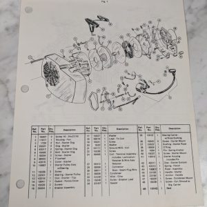 Poulan Illustrated Chainsaws Service Parts Manual List Catalog Model 306Sa 1971