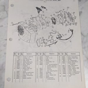 Poulan Illustrated Chain Saws Service Parts Manual List Catalog Model 306A 1971