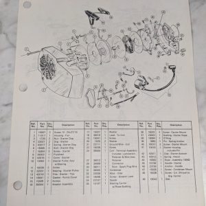 Poulan Illustrated Chainsaws Service Parts Manual List Catalog Model 306Sa 1971