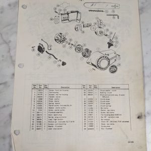 Poulan Illustrated Chainsaw Service Parts Manual List Super 25 Counter Vibe 1980
