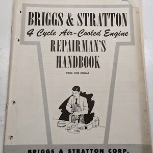 Briggs & Stratton Repairmans Handbook Manual Ms-3360 Engine4 Cycle Air Cooled
