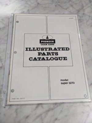 Pioneer Chain Saws Illustrated Service Parts List Manual Model Super 3270 430151