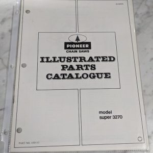 Pioneer Chain Saws Illustrated Service Part List Manual Model Super 3270 430151