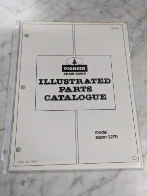 Pioneer Chain Saws Illustrated Service Part List Manual Model Super 3270 430151