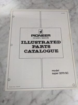 Pioneer Chainsaw Illustrated Service Part List Manual Model Super 3270 Sc 430690