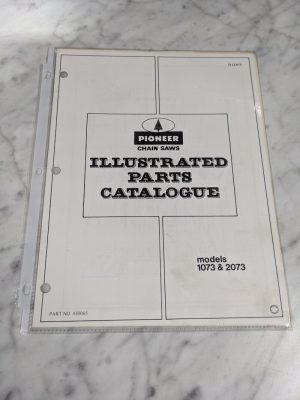 Pioneer Chain Saws Illustrated Service Parts List Manual 1073 2073 Model 430065