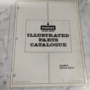 Pioneer Chain Saws Illustrated Service Parts List Manual 1073 2073 Model 430065E
