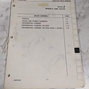 Versatile Tractor Parts List Manual Sections J K L Electric Wheels Options 32679