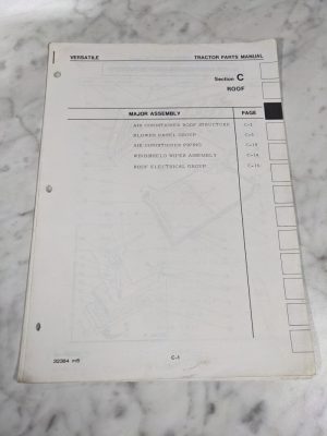 Versatile Tractor Parts List Manual Section C – Roof 323284 M5