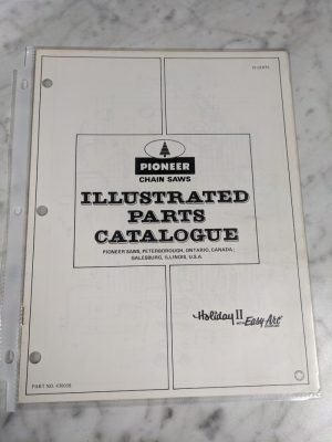 Pioneer Illustrated Service Parts List Manual Chain Saws Holiday 2 430058