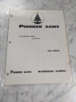 Pioneer Illustrated Chain Saws Service Parts List Manual Model 400 Series 1961