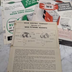 Wisco Electric Company Flywheel Magneto Operation & Sales Brochures Literature