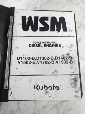 Kubora Workshop Manual Diesel Engines Wsm D1102-B 1302 1402 V1502 1702 1902