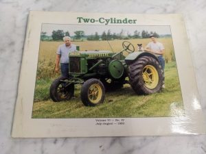 Two-Cylinder Club Magazine John Deere Tractors Volume Vi Number Iv July 1993