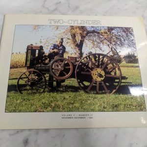 Two-Cylinder Club Magazine John Deere Tractors Volume V Number Vi November 1992