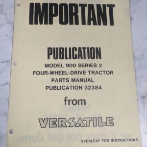 Section B Cab Model 900 Series 2 4Wd Tractor Parts List Manual Versatile 32384