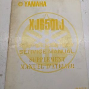 Yamaha Supplementary Service Manual Xj650Lj 1982 Fr Oem 1H6-28197-70 Dealer Book