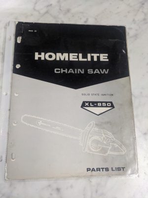 Homelite Chain Saws Illustrated Service Parts List Manual Model Xl 750
