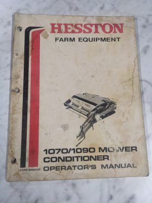 Hesston Farm Equipment 1070 1090 Mower Conditioner Operators Service Manual