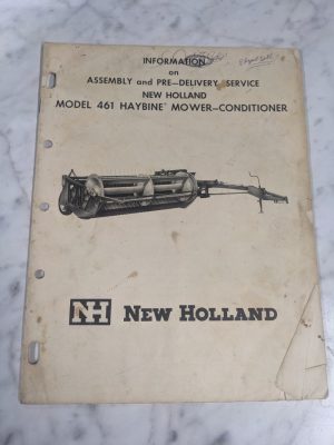 New Holland Haybine Mower Conditioner Pre-Delivery Service Manual 461