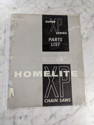 Homelite Chain Saws Illustrated Service Parts List Manual Model Super Xp