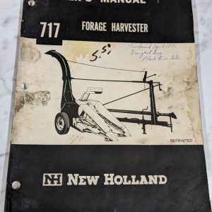 New Holland Owners Operator Service Manual 717 Forage Harvester
