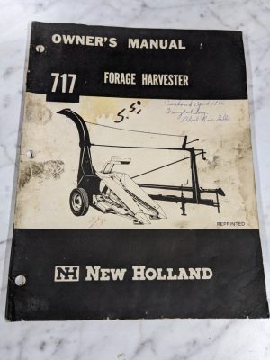 New Holland Owners Operator Service Manual 717 Forage Harvester