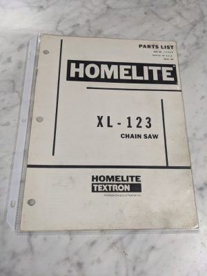 Homelite Chainsaws Illustrated Service Parts List Manual Model Xl-123 24469
