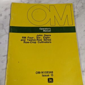John Deere Operator'S Manual Rm 4 5 6 12 Row Crop Cultivators Om-N159348 I3
