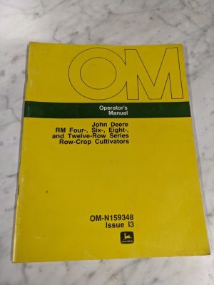 John Deere Operator'S Manual Rm 4 5 6 12 Row Crop Cultivators Om-N159348 I3