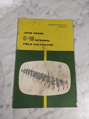 John Deere Operator'S Manual C-10 Integral Field Cultivator Om-N159101