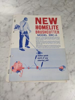 Homelite Model Ebc-A Brushcutter Sales Brochure Literature Advertisment Ad
