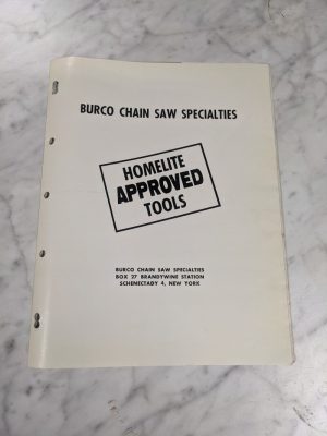 Burco Chain Saw Specialties Homelite Approved Tools Accessories Catalog