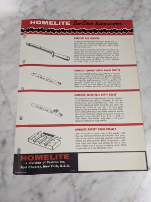 Chain Saw Homelite Approved Tools Accessories Catalog