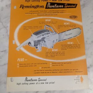 Remington Chainsaw Bantam Special Sales Brochure Literature Advertisment Ad