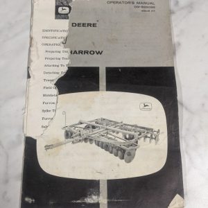 John Deere Jd Disk A W Harrow Operator'S Manual Om-B25036 K7