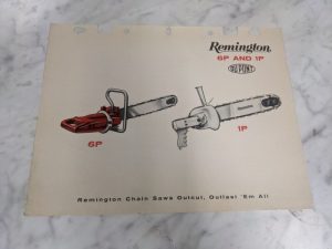Remington 6P 1P Chain Saws Sales Brochure Literature Advertisment Ad
