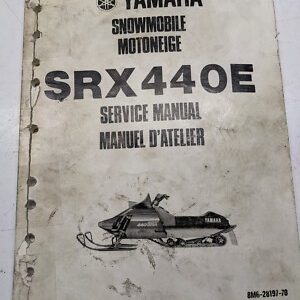 Yamaha Snowmobile Service Manual Srx440E Repair Book 8M6-28197-70 1980 Dealer