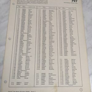 Mcculloch Chain Saw Part Number List Sheet 66268 797 Model