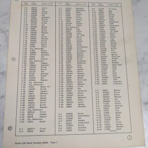 Mcculloch Chain Saw Part Number List Sheet 66268 Model 797
