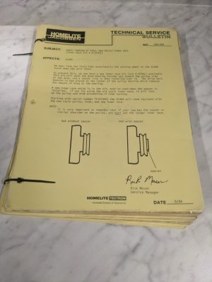 Homelite Chainsaw Service Bulletin Lot 1980-1984 ~1 Lb Original Vintage Pages